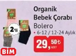 BOLERO ORGANİK  BEBEK ÇORABI